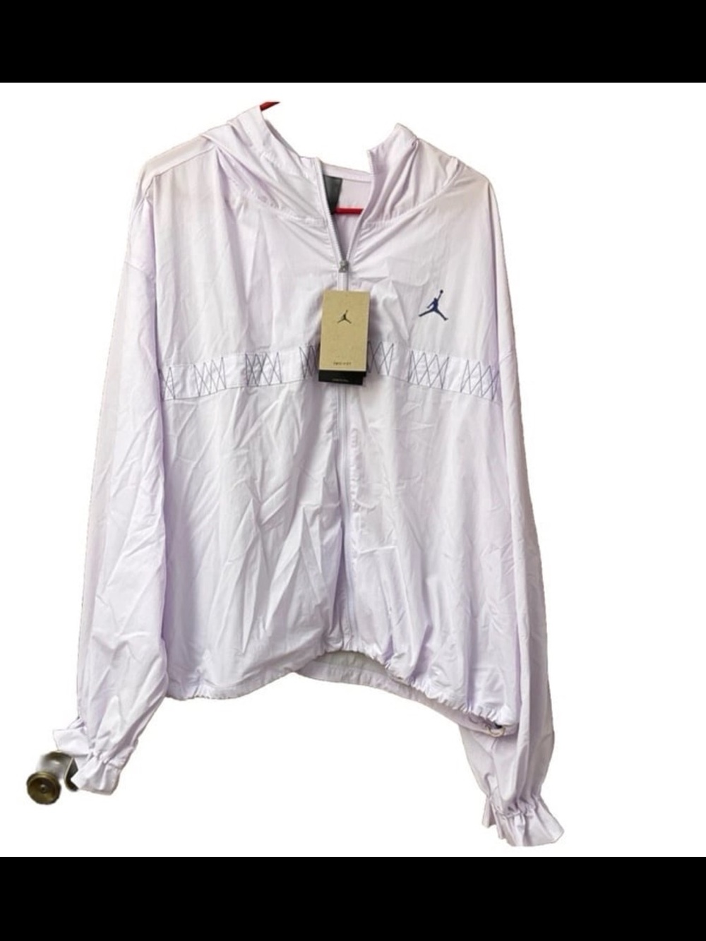 Jordan Women SZ 3X Purple Wind Rain Jacket Full Zip Hood Outdoor Hiking Fish
NWT
